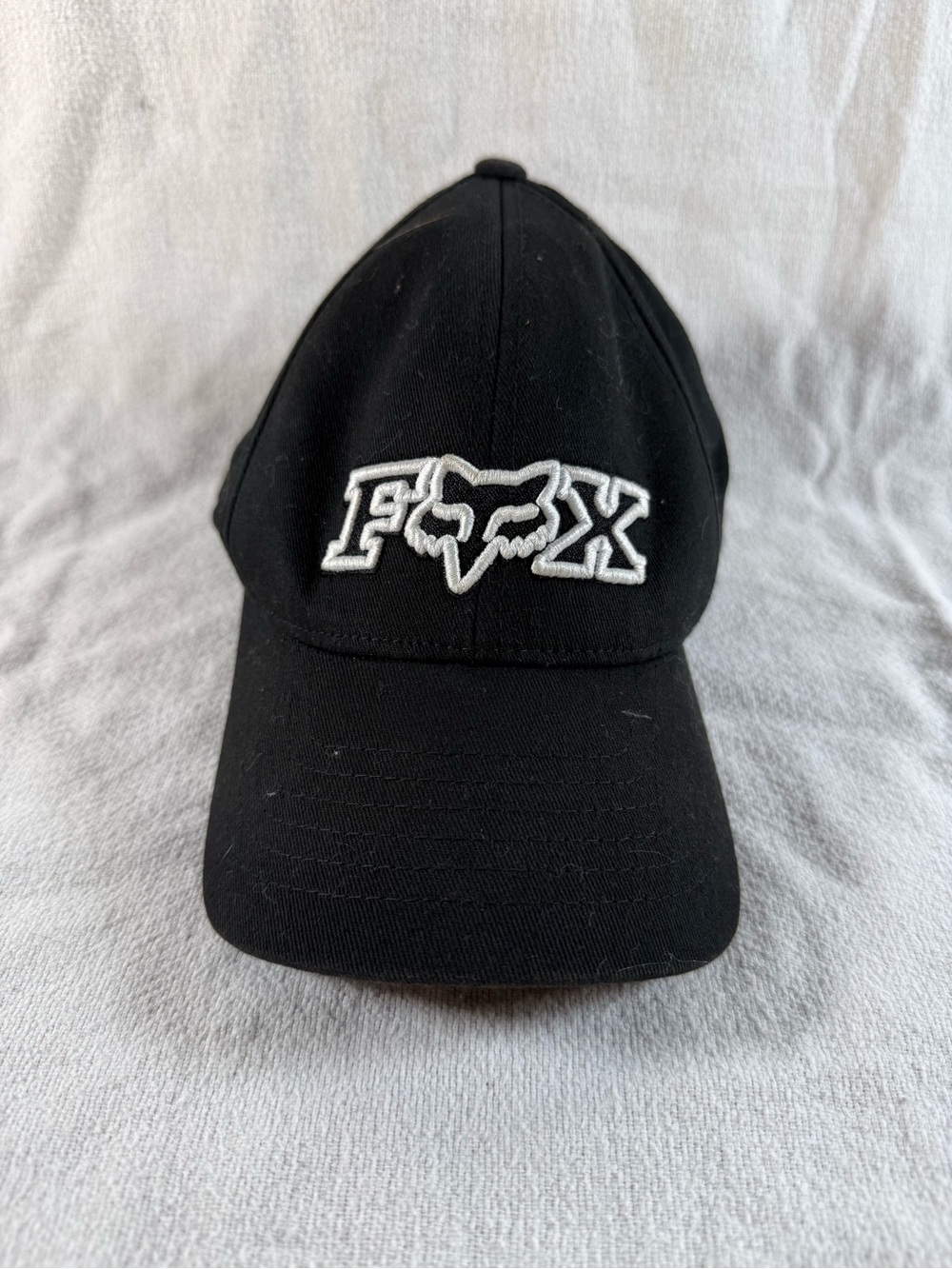 Fox Racing Kids Youth OSFM Black Cap with White Embroidered Logo